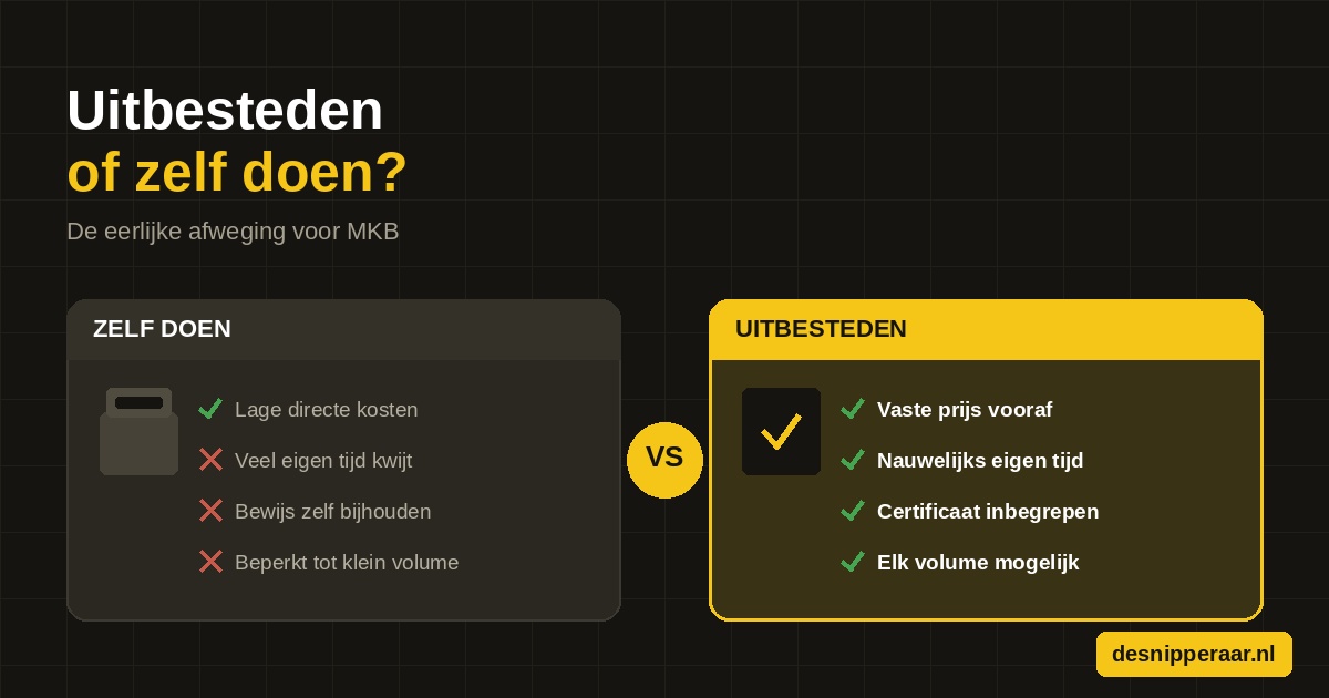 Documentvernietiging uitbesteden of zelf doen